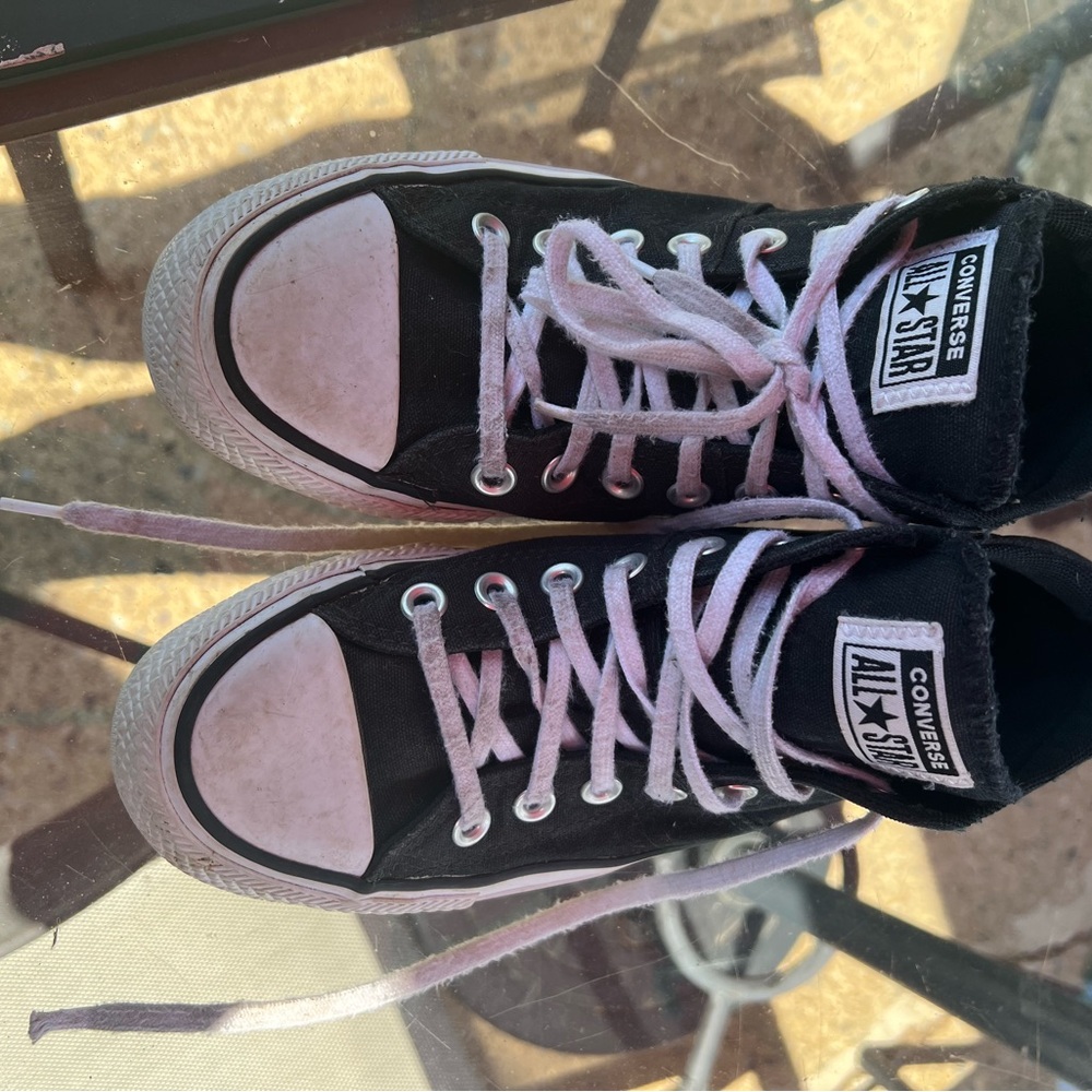 Ctas converse quarter top black womens